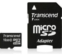 MEMORY MICRO SDHC 16GB W/ADAPT/CLASS10 TS16GUSDHC10 TRANSCEND TS16GUSDHC10