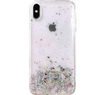 Fusion Glue Glitter Back Case Silikona Aizsargapvalks Priekš Apple iPhone 12 Pro Max Caurspīdīgs APPLE IPHONE 12 PRO MAX