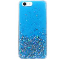 Fusion Glue Glitter Back Case Silikona Aizsargapvalks Priekš Huawei P40 Lite E Zils HUAWEI P40 LITE E