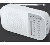 Muse M-025 RW Portable radio, White M-025RW