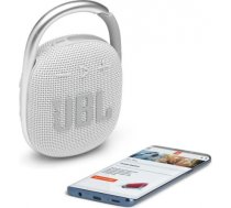 JBL ūdensizturīga portatīvā skanda ar karabīni, balta - JBLCLIP4WHT JBLCLIP4WHT