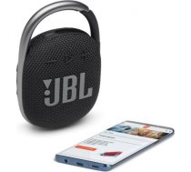 JBL ūdensizturīga portatīvā skanda ar karabīni, melna - JBLCLIP4BLK JBL Clip 4 JBLCLIP4BLK