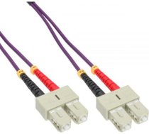 InLine Patchcord światłowodowy SC/SC, 50/125µm, OM4 0.5m (83555P) 83555P