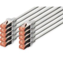 Digitus Patchcord CAT6, S-FTP, 0.5m, 10 sztuk (DK-1644-005-10) DK-1644-005-10