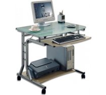 TECHLY Compact Desk for PC Metal Glass 305687