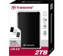 Transcend StoreJet 25A3 2TB USB 2.0/3.0 2,5'' HDD antishock / fast backup TS2TSJ25A3K
