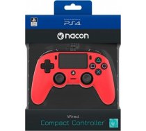 Nacon Compact Controller Wired - Red (PS4, PC) 1081401
