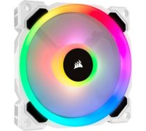 Corsair LL Series, LL120 RGB White, 120mm Dual Light Loop RGB LED PWM Fan, Single Pack CO-9050091-WW