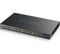 ZYXEL GS2220-50HP,EU REGION,48-PORT GBE L2 POE SWITCH WITH GBE UPLINK (1 YEAR NCC PRO PACK LICENSE BUNDLED) GS2220-50HP-EU0101F