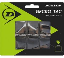 Tennis racket overgrip Dunlop GECKO-TAC black 3pcs- blister 623DN613263