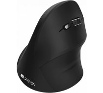 CANYON MW-16 wireless Vertical mouse, USB2.4GHz, Optical Technology, 6 number of buttons, USB 2.0, resolution: 800/1200/1600 DPI, black, size: 86*115*71mm,90g CNS-CMSW16B