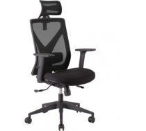 (Ir veikalā) Biroja krēsls MIKE 64x65xH110-120cm, sēdvieta: audums, atzveltne: tīklveida audums, krāsa: melns 14511
