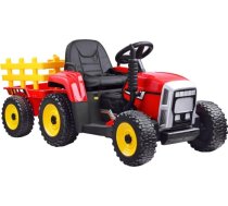 Liels elektriskais traktors ar piekabi, sarkans DPA0242-CZ