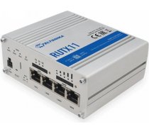 Teltonika Industrial Router 4G LTE Cat6 DualSIM RUTX11 867 Mbit/s, Ethernet LAN (RJ-45) ports 4, 4G, 1, Bluetooth, Antennas: 1x Bluetooth, 1x GNSS, 2x WiFi, 2x LTE RUTX11