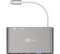 Goobay USB-C All-in-1 Multiport Adapter 62113 USB Type-C, 0.13 m, Silver 62113