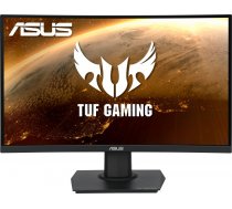 Asus TUF Gaming Curved VG24VQE 24 ", VA, FHD, 1920x1080 pixels, 16:9, 1 ms, 250 cd/m², Black, 1 x DisplayPort 1.2, 2 x HDMI 2.0 90LM0575-B01170