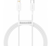 Baseus Superior CATLYS-A02 USB-C -> Lightning datu un uzlādes vads 20W / PD / 100 cm balts 6953156205314