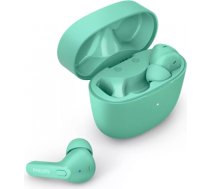 PHILIPS TAT2206GR/00 in-ear true bezvadu austiņas ar portatīvo uzlādes ietvaru, zaļas TAT2206GR/00