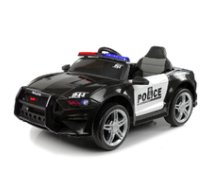 Vienvietīgs BBH0007 policijas elektromobilis, melns