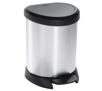 Atkritumu tvertne Curver® DECO BIN 05L, sudraba/melna