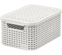 Veļas kaste Curver® STYLE2 LID S, krēms, 29x20x14 cm, ar vāku