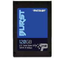 SSD|PATRIOT|Burst|120GB|SATA 3.0|Write speed 540 MBytes/sec|Read speed 560 MBytes/sec|2,5″|MTBF 2000000 hours|PBU120GS25SSDR