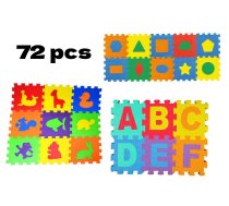 Aktivitātes paklāji un galdiņi - Aktivitātes paklājs Puzzle 16x16 cm 72 elementi, 7387943685178, Aktivitātes paklājs Puzzle