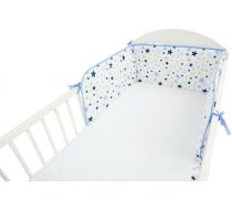 Apmalītes gultiņai - Aizsargs gultai 180 cm 180 cm STARS blue, ANKR-STA000130, Aizsargs gultai 180 cm 180 cm STARS blue