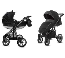 Bērnu rati 2in1 - Babyactive Mommy Glossy Black/Space Gray Bērnu rati 2in1, Babyactive Mommy Glossy Wózek Głęboko-Spacerowy 2w