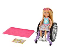 Barbie Lelles un aksesuāri - Barbie Club Chelsea Lelle + Ratiņkrēsls, 0194735054312, HGP29, Barbie Club Chelsea Lelle + Ratiņkrēsls