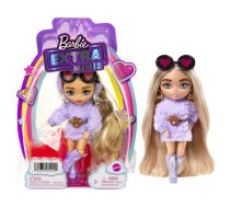 Barbie Lelles un aksesuāri - Barbie Extra Mini Doll lelle Blonde Pigtails Purple Hoodie HGP66, HGP66 Barbie® Extra Mini Doll - Blonde Pigtails Pu, Barbie Extra Mini Doll lelle Blonde Pigtails Purple Hoodie