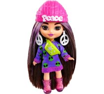 Barbie Lelles un aksesuāri - Barbie Extra Mini Minis Brunette Alien Print HLN46 Lelle, 0194735116157, Barbie® Extra Mini Mini Doll - Alien Print Hoodie, Barbie Extra Mini Minis Alien Print HLN46 Lelle