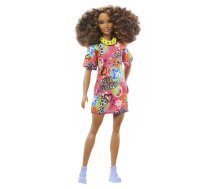 Barbie Lelles un aksesuāri - Barbie Fashionistas Doll Asst. Good Vibes T-Shirt Dress HPF77 Lelle, 0194735094332, HPF77, Good Vibes T-Shirt Dress Lelle