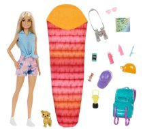 Barbie Lelles un aksesuāri - Barbie Kemping Malibu lelle ar aksesuāriem HDF73, Barbie Kemping Malibu Lalka z Akcesoriami HDF73 Ma, Barbie Kemping Malibu lelle