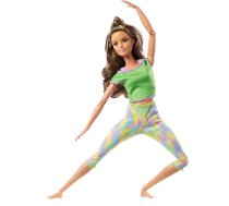 Barbie Lelles un aksesuāri - Barbie Made to Move Doll Brunette lelle GXF05, 0887961954968, GXF05, Barbie Made to Move Doll lelle