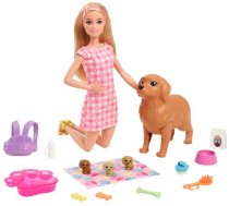 Barbie Lelles un aksesuāri - Barbie Newborn Pups 2.0 HCK75, 0194735012442, HCK75, Barbie Newborn Pups 2.0 lelle