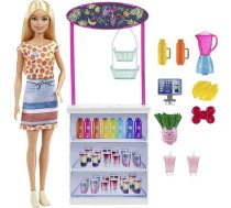 Barbie Lelles un aksesuāri - Barbie Smoothie Bar Playset smūtiju bārs GRN75, GRN75 Barbie® Smoothie Bar Playset, Barbie Smoothie Bar Playset smūtiju bārs