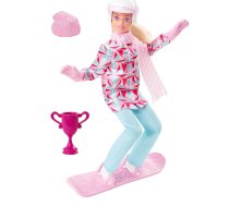 Barbie Lelles un aksesuāri - Barbie Winter Sports- Snowboarder Lelle HCN32, HCN32, Barbie Winter Sports - Snowboarder lelle