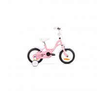 Bērnu velosipēdi - divriteņi - Bērnu velosipēds Romet Tola Pink White 12 collas, 5000000248520, TOLA 12 ROZĀ/BALTS (AR) 2112052 7S VELOSIPĒDS, Pusaudžu velosipēds