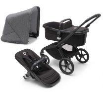 Bērnu rati 2in1 - Bugaboo Fox 5 Midnight black Bērnu rati 2in1 Melns rāmis + Jumts Grey Melange, base 8717447143192 + canopy 8717447143703, Bugaboo Bērnu Ratiņi 2in1, Ratiņi 2in1, Rati Bugababoo Fox