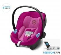 Autokrēsliņi 0-13 kg - Cybex Aton M i-Size Fancy Pink Purple + SensorSafe Bērnu autosēdeklis 0-13 kg, Cybex Aton M i-Size Fancy Pink Purple, Cybex Bērnu autosēdeklis