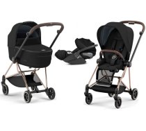 Bērnu rati 3in1 - Cybex Mios 3.0 Deep Black Plus + Cloud Z I-Size + Rose gold frame Bērnu rati 3in1, Cybex Mios 3.0+Cloud Z I-Size, Cybex Mios 3in1