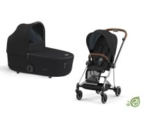 Bērnu rati 2in1 - Cybex Mios Eco Onyx Black + Chrome Brown Frame Bērnu rati 2in1, Cybex Mios 3.0 Conscious Green Leaf Wózek Głęboko-, Cybex Bērnu rati 2in1, universālie bērnu ratiņi 2 in1