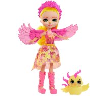 Barbie Lelles un aksesuāri - Enchantimals Falon Phoenix & Sunrise Lelle ar dzīvnieku GYJ04, 0887961972634, GYJ04, Falon Phoenix&Sunrise Lelle