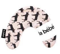 Barošanas spilveni, Pakavi - La Bebe Mimi Nursing Cotton Pillow Elk Black/Gray Pakaviņš spilventiņš 19x46cm, 2000000033235