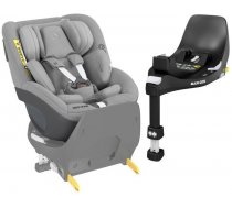 Autokrēsliņi 0-18 kg - Maxi Cosi Pearl 360 Authentic grey Bērnu autosēdeklis 0-18 kg + Familyfix bāze, Maxi-Cosi Pearl+ Familyfix360 Authentic grey, Maxi Cosi Pearl 360 autosēdeklis + Familyfix bāze