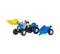 Pedāļu traktori un aksesuāri - Traktors ar pedāļiem ar kausu un  piekabi Rolly Toys Rolly KID NH T7040  023929, 023929