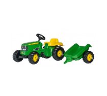 Pedāļu traktori un aksesuāri - Traktors ar pedāļiem un piekabi Rolly Toys Rolly KID John Deere 012190, 012190