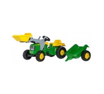 Pedāļu traktori un aksesuāri - Traktors ar pedāļiem un piekabi Rolly Toys Rolly KID John Deere 023110, 023110