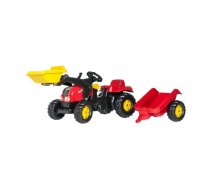 Pedāļu traktori un aksesuāri - Traktors ar pedāļiem un piekabi Rolly Toys RollyKid-X 023127, 023127